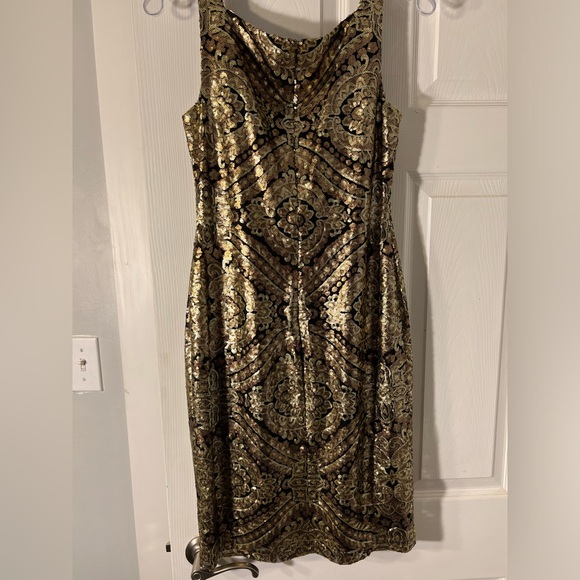 David Meister Sequin Cocktail Dress NWOT Size 4 - Picture 2 of 6